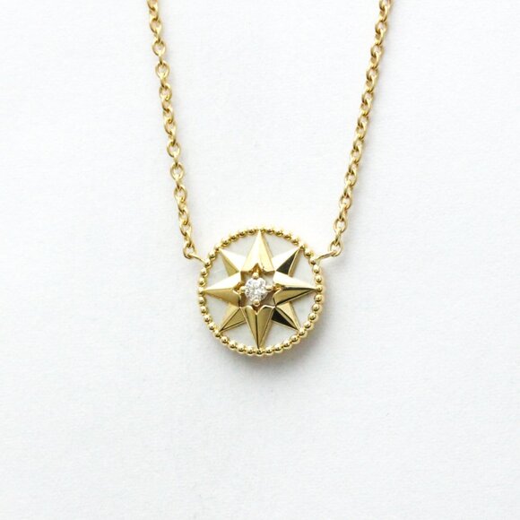 DIOR 18k Yellow Gold Diamond Necklace - Picture 1 of 11